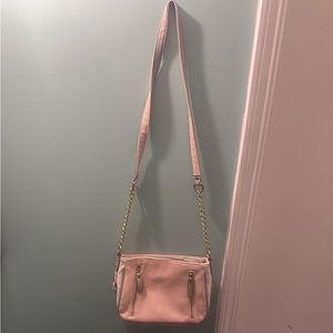 Pink and white cross body bag!